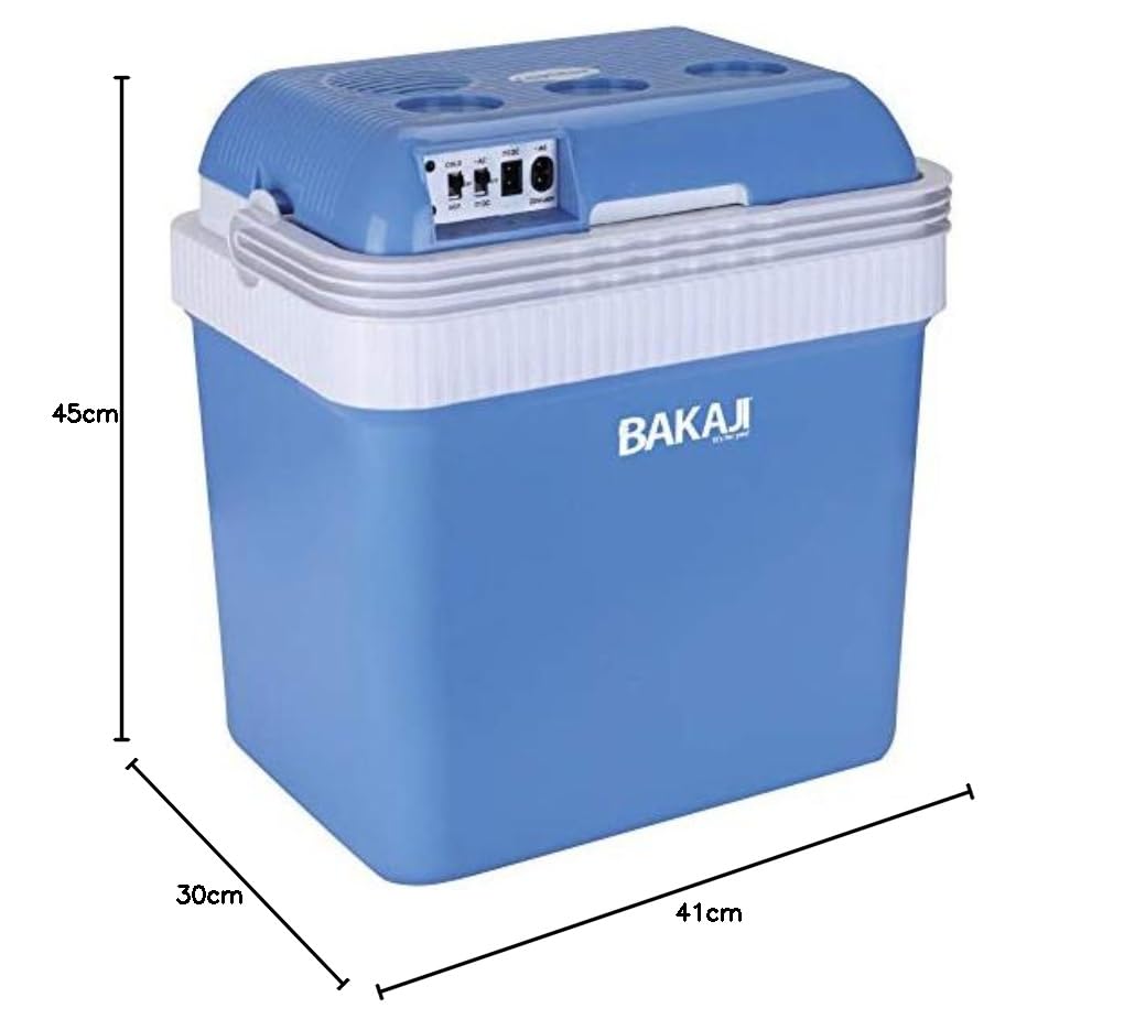 Bakaji Frigorifero Elettrico 24LT 12/220V Portatile Caldo Freddo 41x30x45 cm