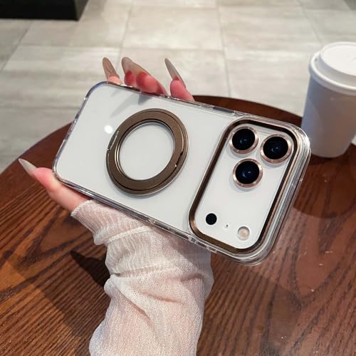 Coque iPhone 16 Pro silicone magnétique or transparent rigide pour protection optimale au quotidien