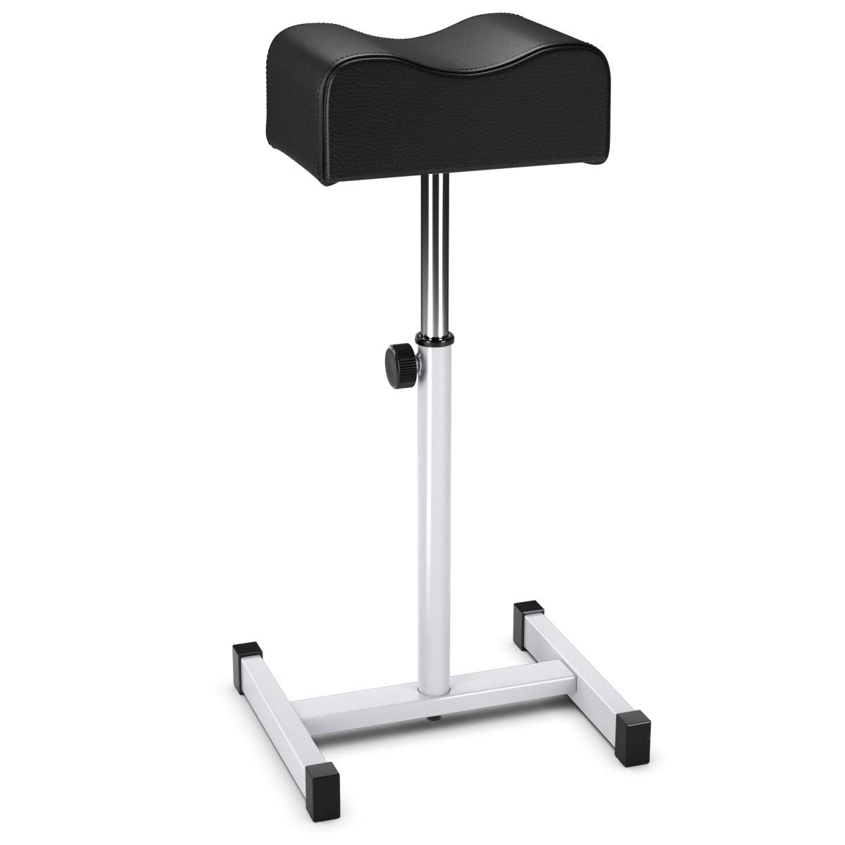 FANTASK Repose-Pieds réglable en Hauteur de 45 à 65 cm, Tabouret de pédicure, pour Soin des Ongles dans Les Salons et spas, Noir
