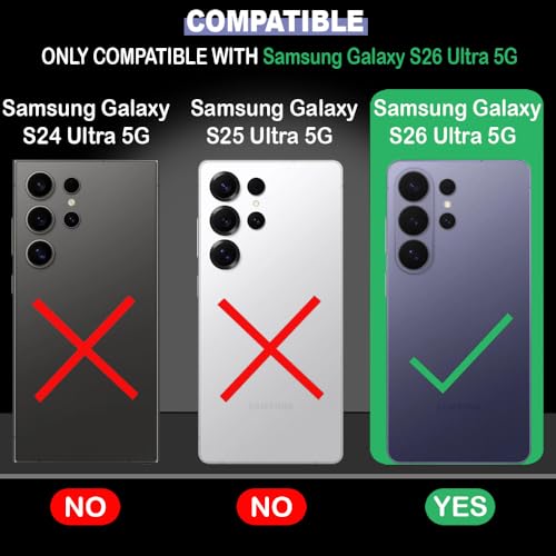 Image of Back Cover Compatible with Samsung Galaxy S26 Ultra 5G | Full Camera Protection | Premium Liquid Silicon Case | Flexible Bumper Case for Samsung Galaxy S26 Ultra 5G (Green)