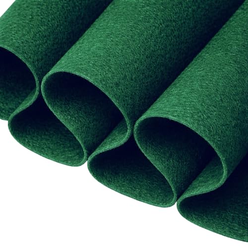 FabricLA Acrylic Felt Fabric by the Yard | 72 Inch Wide | Craft Sewing Cosplay Costumes | No-Fray Clean Cut | Kelly Green | Half Yard