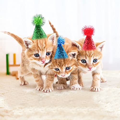 Pet Show 10Pcs Mini Small Dog Hats Cat Birthday Party Hat Rabbit Hats For Holiday Wedding Puppies Kittens Costume Accessories #TOP3