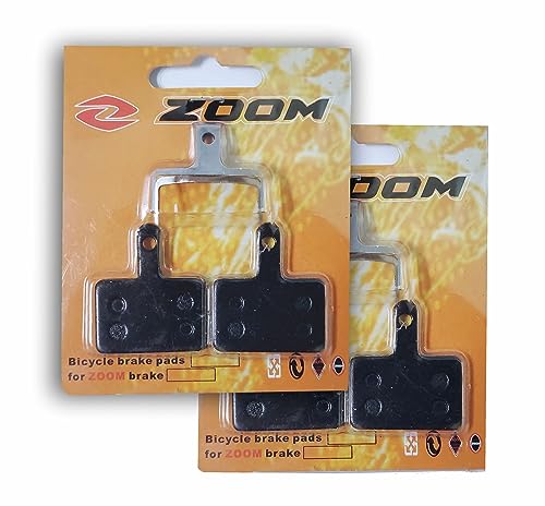 Image of ZOOM 2 X Pair Brake Pads 2 Sets (for one complete bike) DB-03 Bike Bicycle Disc Brake Pads DB680 & Shimano Deore M515 M474 C501 C601 Mechanical M525 Hyraulic Calipers