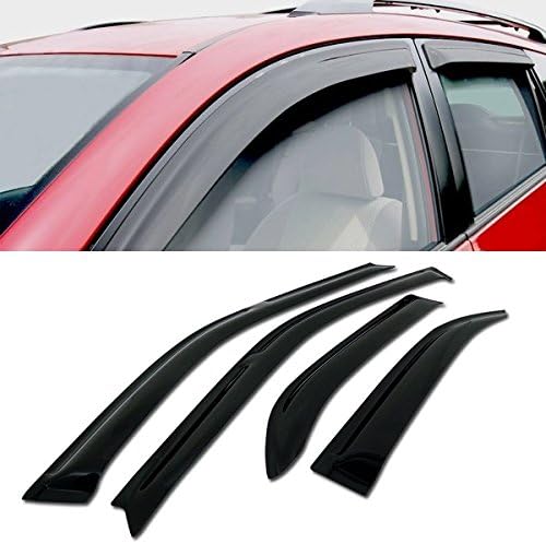 for 92-95 Honda Civic 4 Door Sedan - Sun/RAIN/Wind Guard Smoke Vent Shade Deflector Window Visor 4PCs
