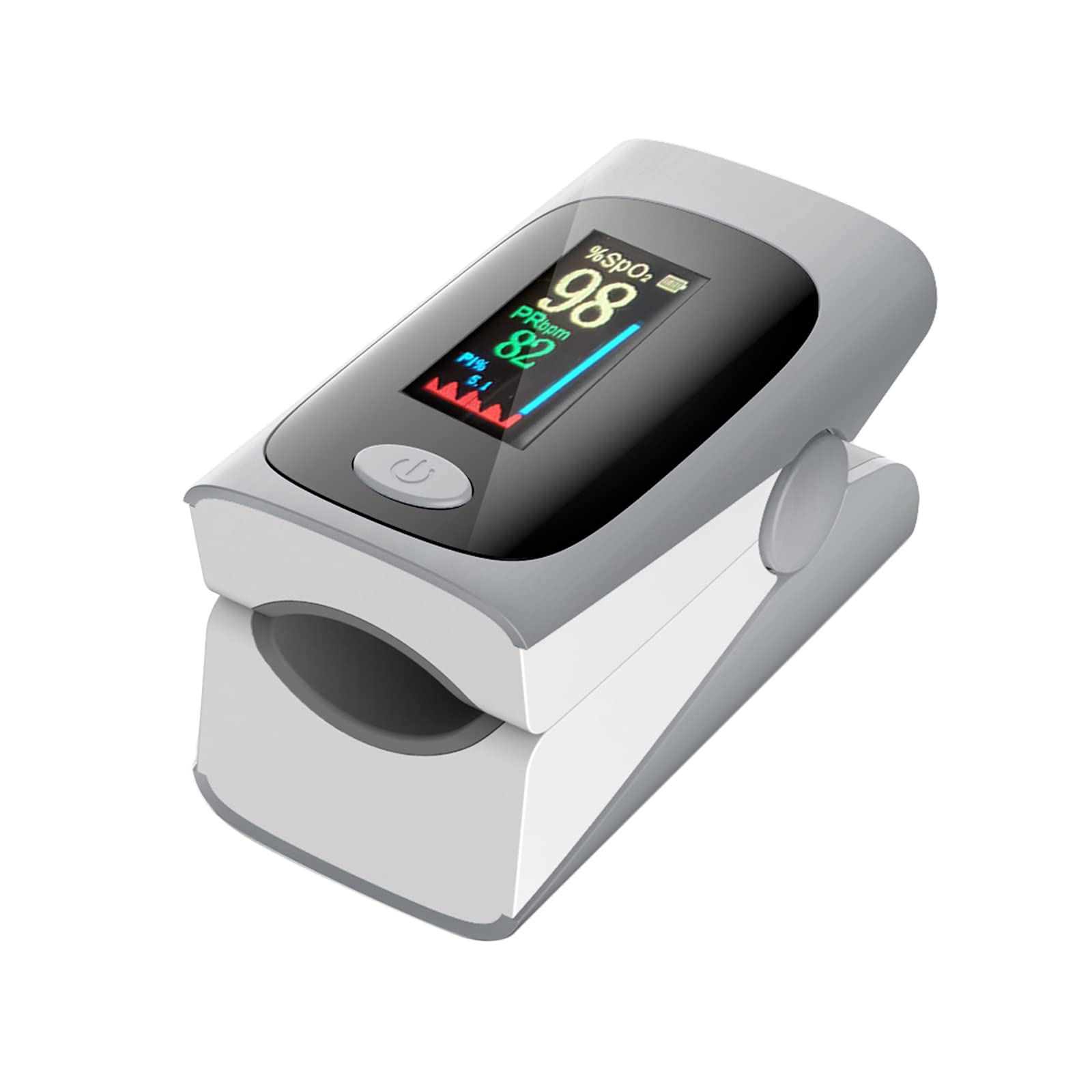 BNF® Finger Tip Pulse Oximeter Blood Oxygen Saturation Meter SpO2 Heart Rate Gray-Industrial & Scientific/Professional Medical Supplies/Patient Monitoring Equipment/Pulse Oximeters-picture-18