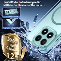 Pilaru Super Magnetisch Hülle für Xiaomi 17 : Kompatibel mit MagSafe Militärschutz Extrem Langlebig Matt Transluzent Kratzfest Anti Fingerabdruck Handyhülle Case Cover für Xiaomi17 Mintgrün – Ansicht 5