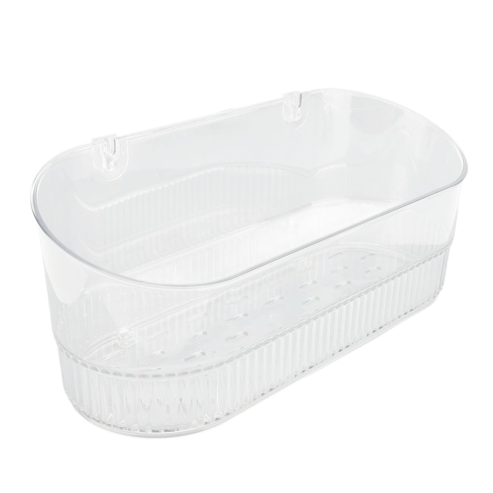 Bathroom Suction Cup Storage Holder Multifunctional Water Plastic Efficient Drainage Suction Cup Shower Caddy for Toiletries Clear
