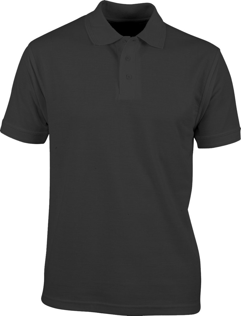 Absolute Apparel Men's Black Precision Polo - 7XL