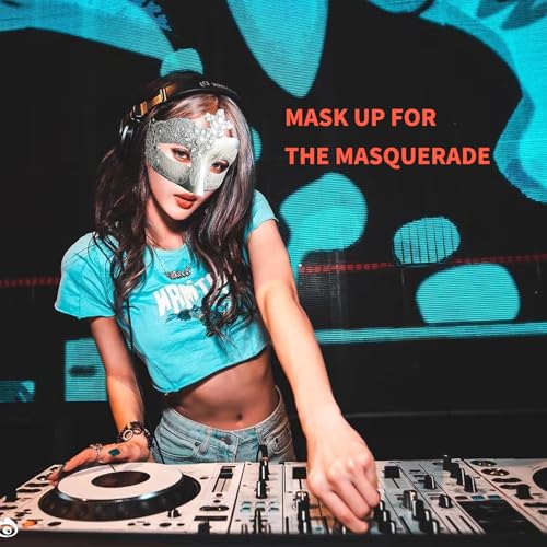 zrfgbxim 10 Pcs Cosplay Masks for DIY White Paper Half Face DIY Blank Hand Painted Masks to Decorate - Image 4