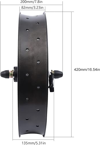 Miniatura 4 de Kit de conversión de bicicleta eléctrica, motor de rueda delanteratrasera, sin escobillas y sin engranajes, kit de conversión de bicicleta eléctrica