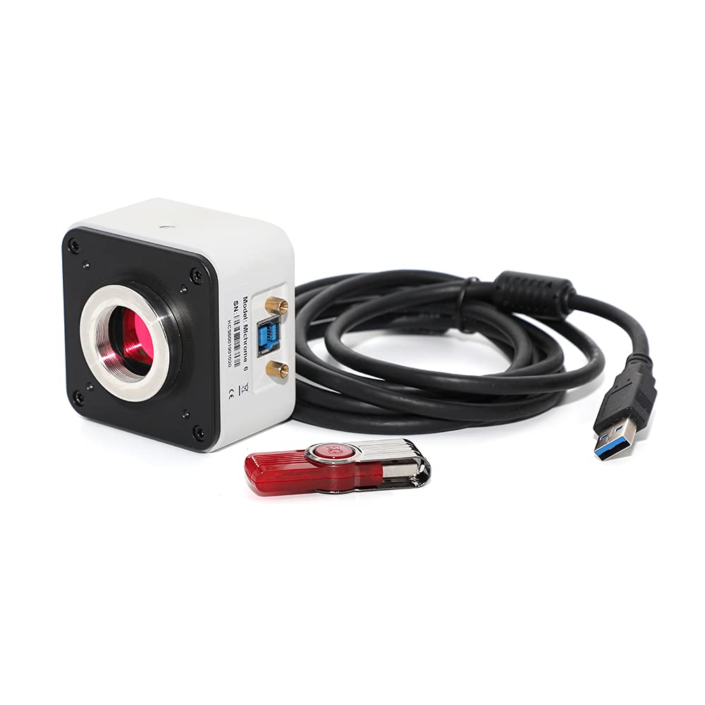 12MP Color Microscope Camera 1/2.33" Sensor 15FPS for Biological Stereo Microscopes