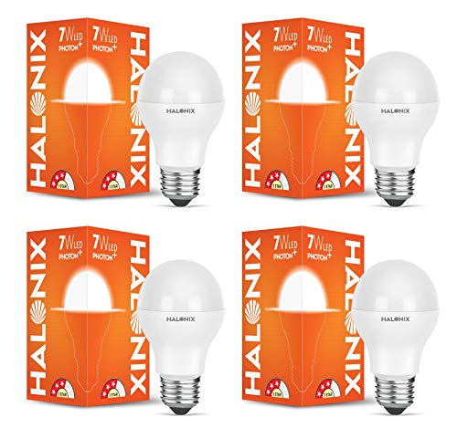 Image of Halonix Astron Plus Base E27 7-Watt LED Bulb (Pack of 4, Cool Day Light)