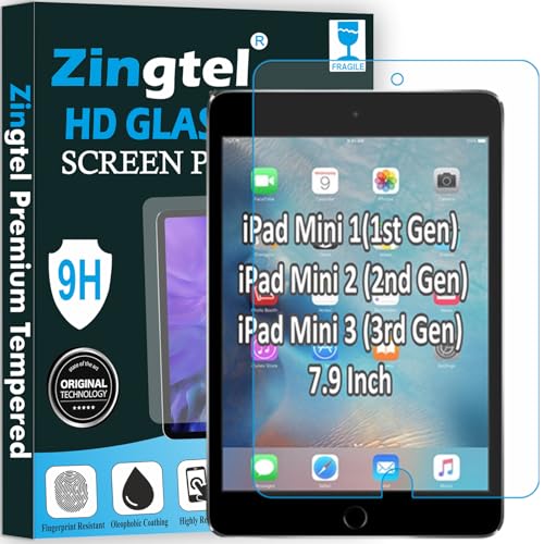 Image of Screen Guard Designed For iPad Mini (2012), Mini 2 (2013), Mini 3 (2014) 7.9 inch Nano Fiber Tempered Glass Screen Protector Flexible, HammerProof & Shatterproof
