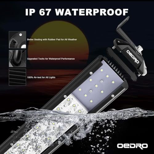 Image of OEDRO 52 Inch LED Light Bar Triple Row w /Wiring Harness