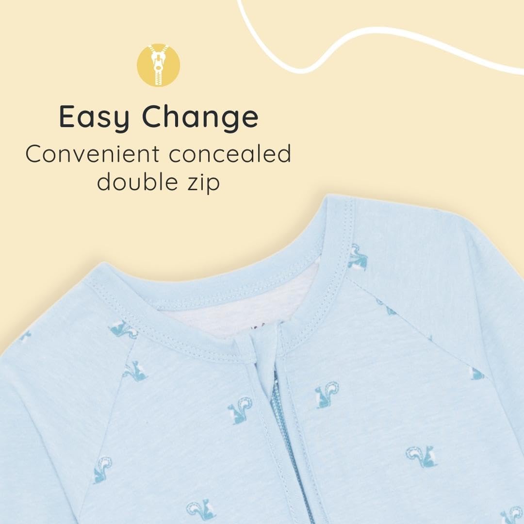 Bramble & Bear (2 szt. w opakowaniu unisex śpioszki dla niemowląt, Czerwony i turkusowy, 9-12 miesięcy