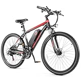 🚲 ELECTRIC SYSTEM: Equipped with a removable 48V/374Wh battery, this electric bike allows you to pedal assist for up to 35-55 miles per charge at the low pedal assist level. The 500w brushless geared motor (Peak 750W) offers reliable support and a to...