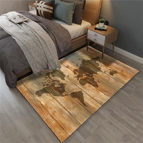 Tapete decorativo mapa mundial 3x5ft flannel miniatura 4