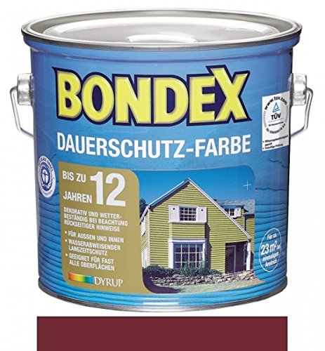 Preisvergleich Produktbild Bondex Dauerschutz-Farbe 2,50 Liter Bornholmrot