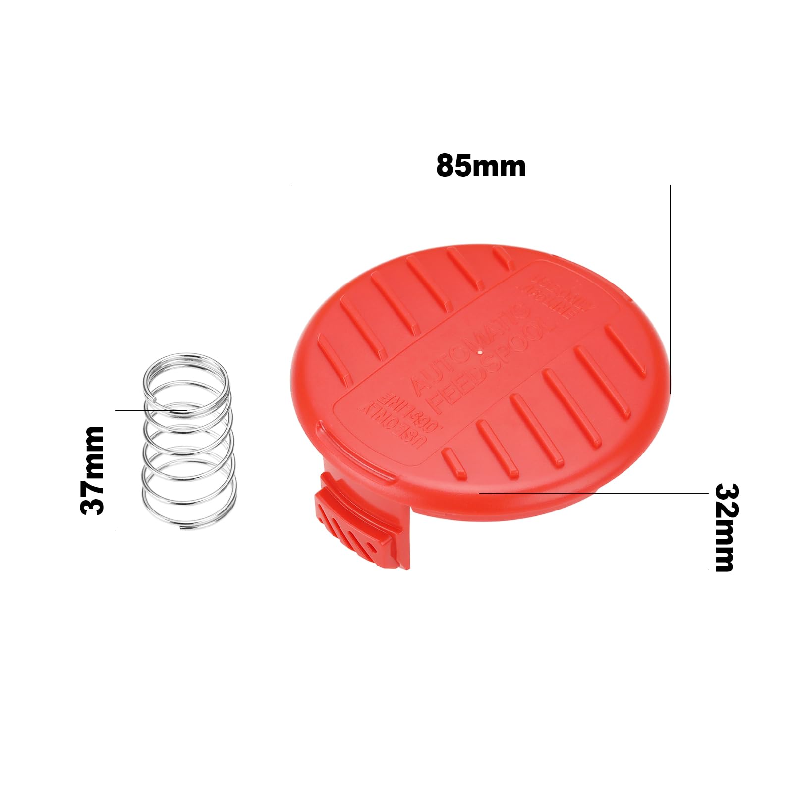 LT Easiyl 2 Pcs Spool Cover 385022-03N Lawn Mower Spool Cover Trimmer Spool Cover Cap Compatible with Black & Decker BESTA530 GH400 GL4525 GL5028 GLC120 Lawn Mowers - Image 4