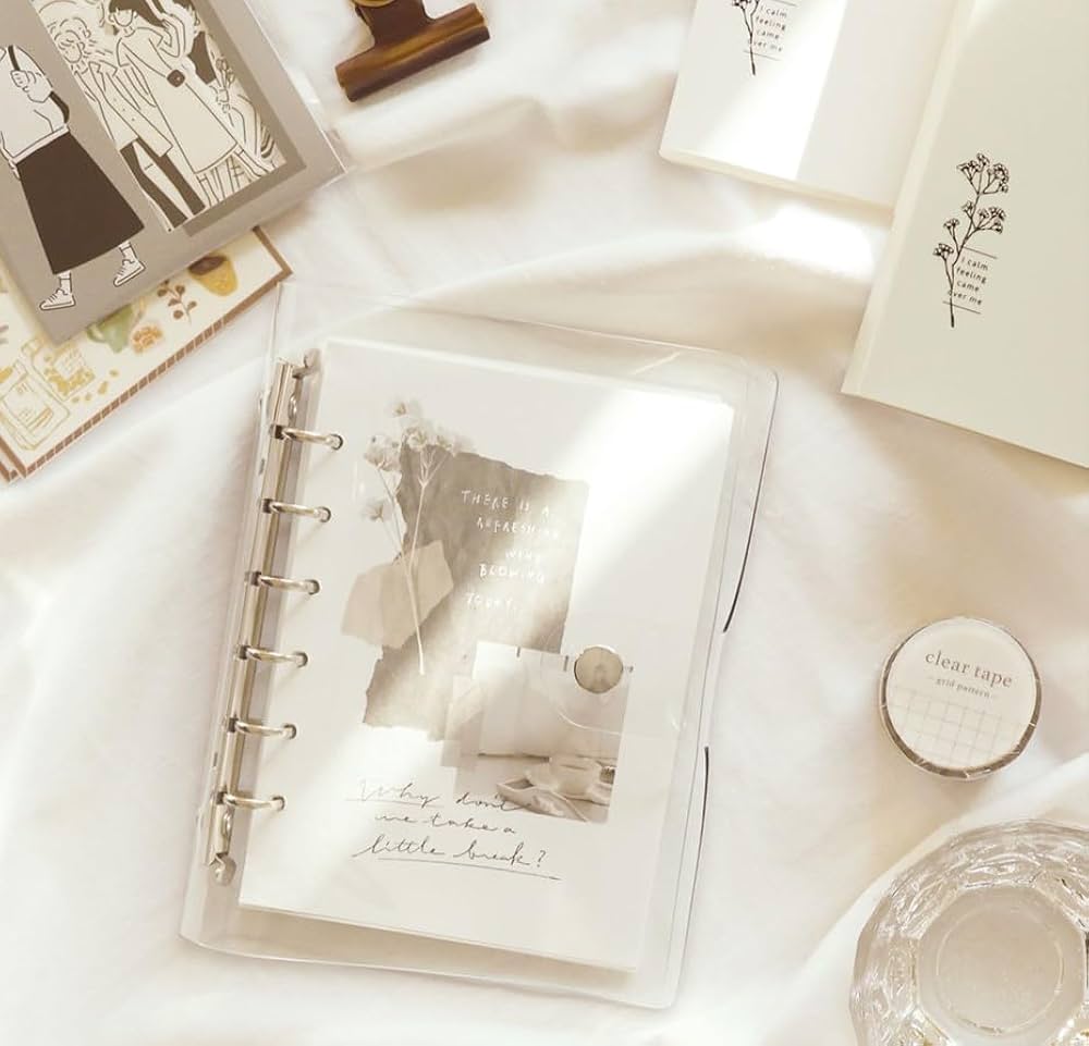 Amazon.co.jp: A6 クリアバインダー Bine A6 clear binder for