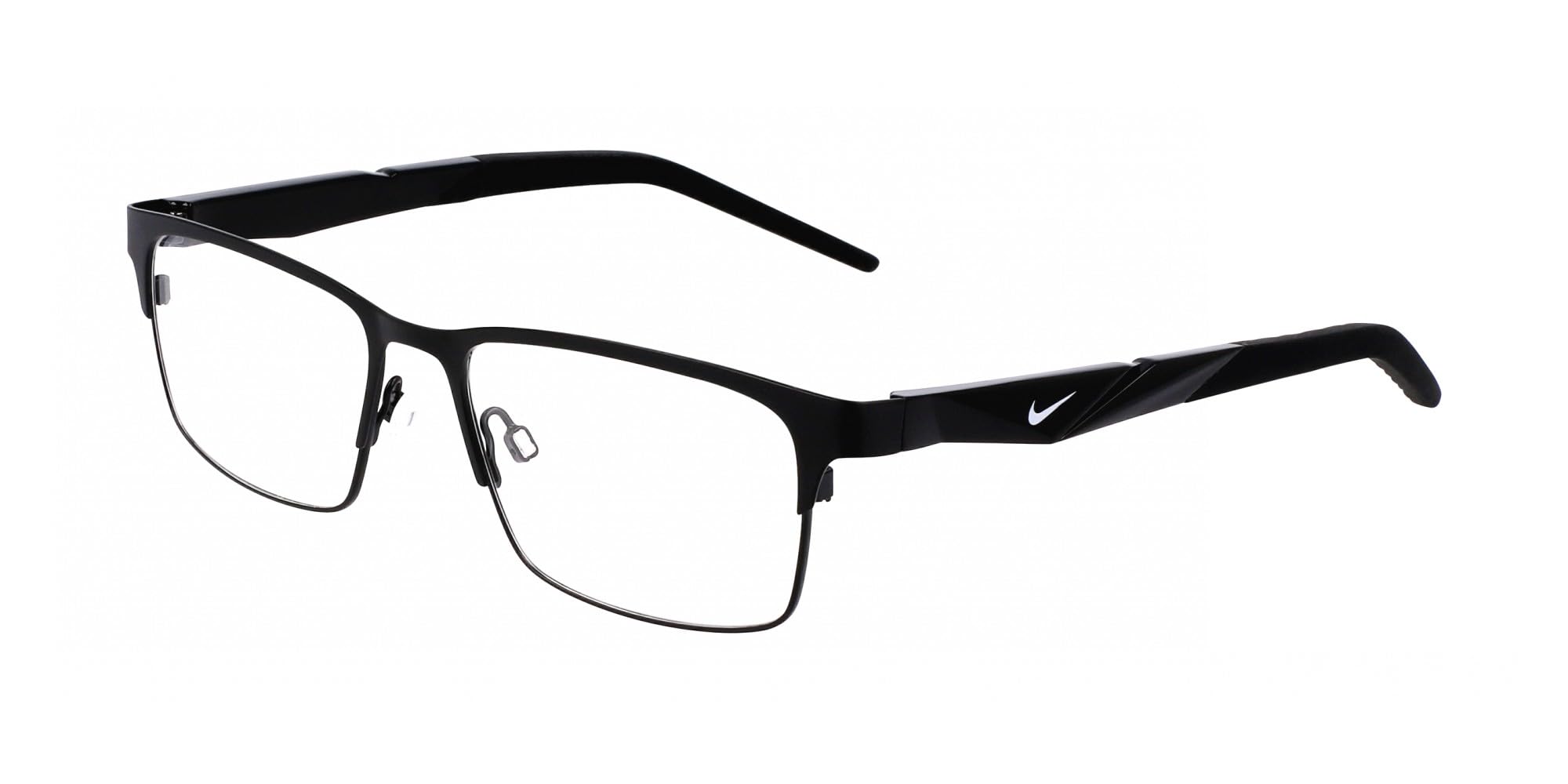Nike Unisex Black Satin Eyewear Frames - Glasses - 53 Mm - Accessories
