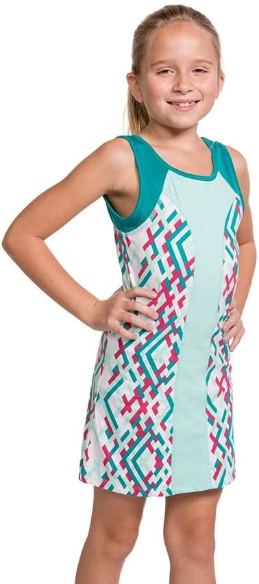 Girls Tennis Dress & Golf Outfit, Athletic Skirts Dress with Built-in Shorts