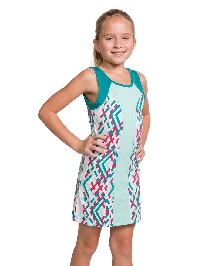 Girls Tennis Dress & Golf Outfit, Athletic Skirts Dress with Built-in Shorts