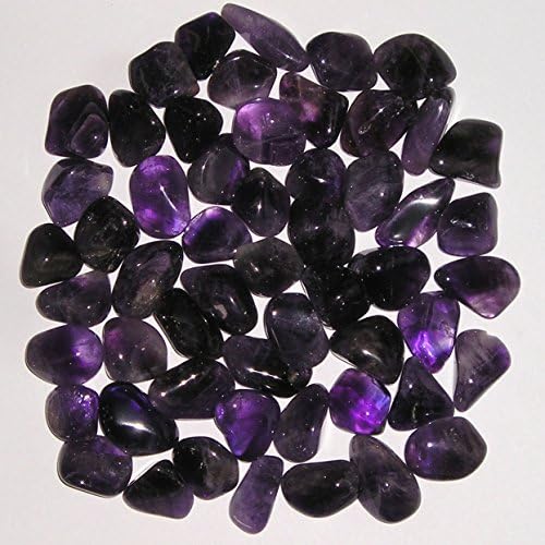 World of Gaia Rocks: Amethyst Deep Purple Tumbled Stones Small 1/2 Lb Bulk Pk 15-22mm