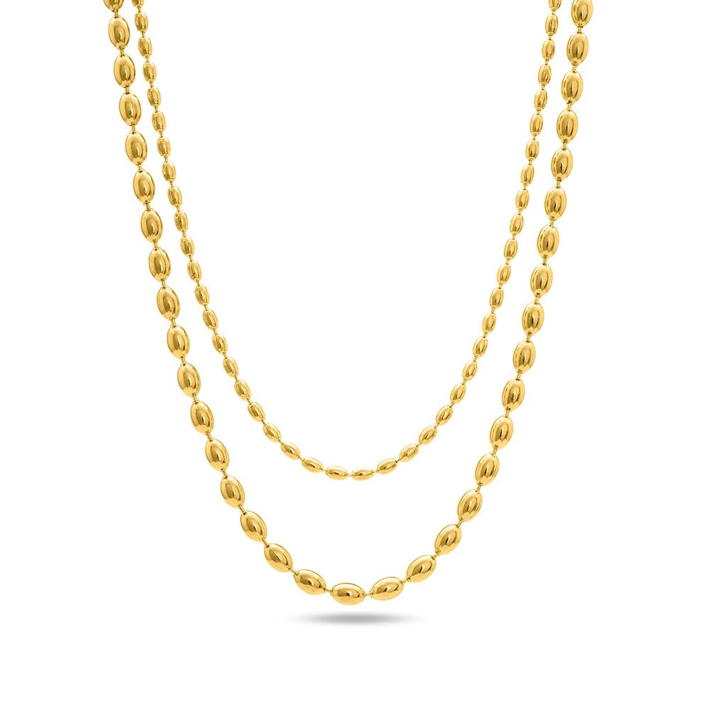 palmonas 18k Gold Plated Beaded Bliss Necklace for Women - Waterproof & Anti-Tarnish Necklace | Gift for Girls & Women-picture-40