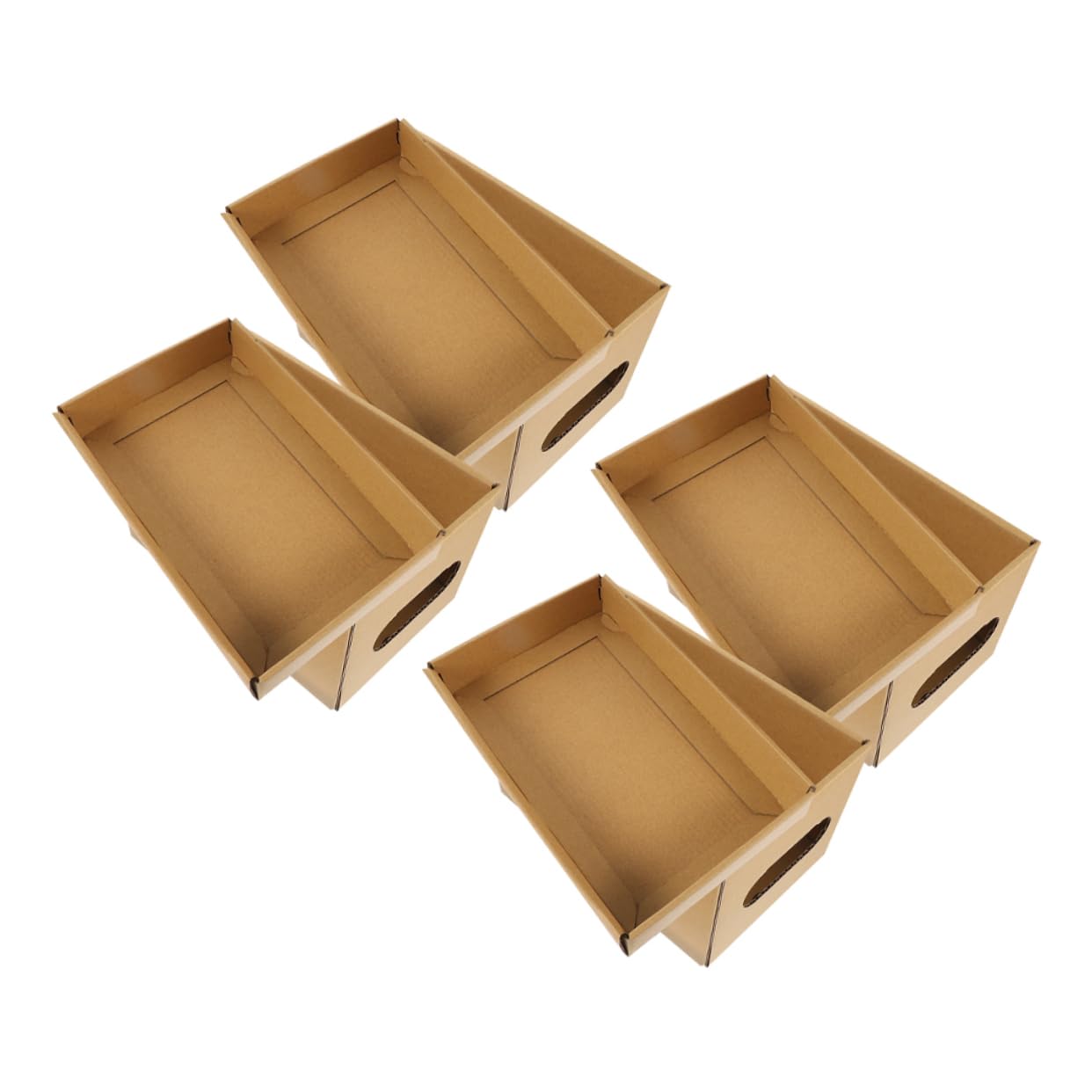 Caja Organizadora de Archivos de Papel Tapa, 4 Piezas, Resistente al Desgaste, para Documentos, Oficina y Escuela