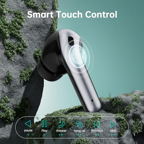Image of OKEEFE Wireless Ear Buds Bluetooth Earbuds Translation Earbuds Real Time 70H Playtime Wireless Headphones AI Bluetooth Headphones for Travel Meeting Sports