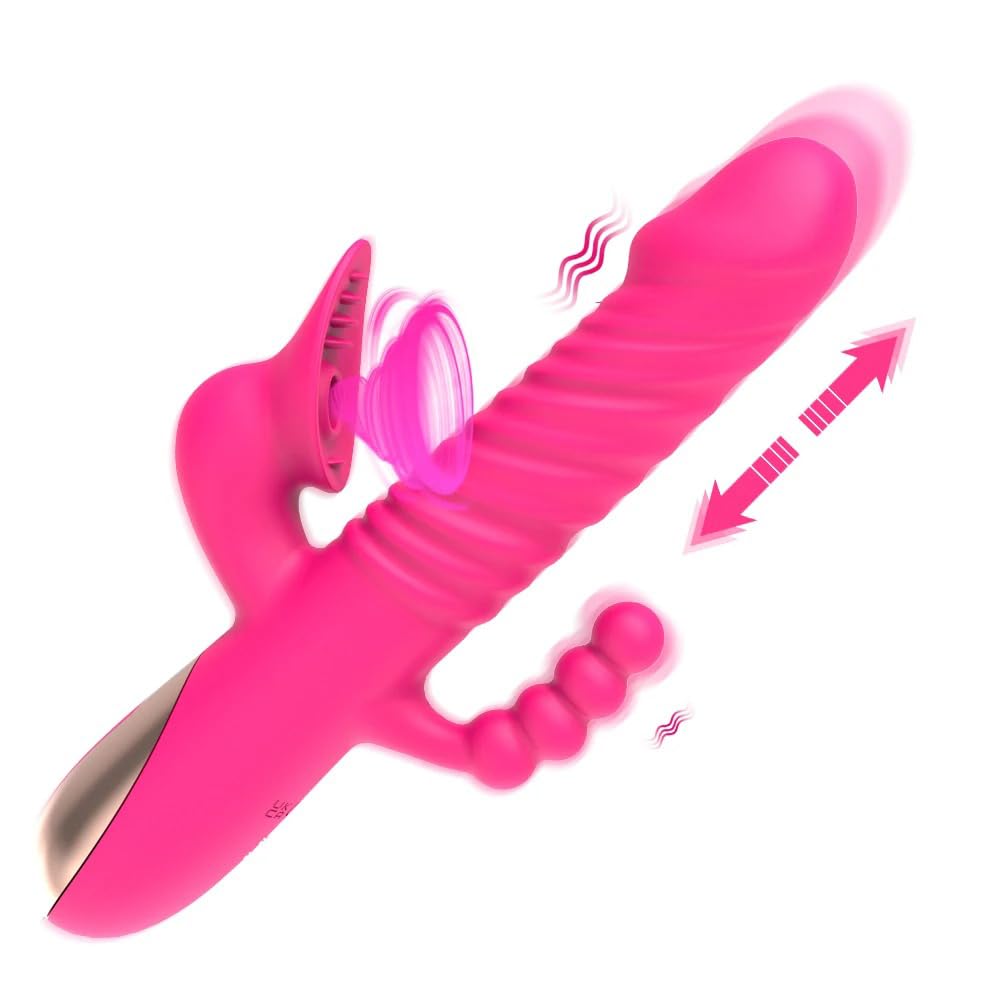 Vibrador Potente consolador vibrador de conejo 3 en 1 para mujer, punto G, masaje de clítoris Anal, vibrador para adultos, masturbador, Juguetes sexuales, vibradores