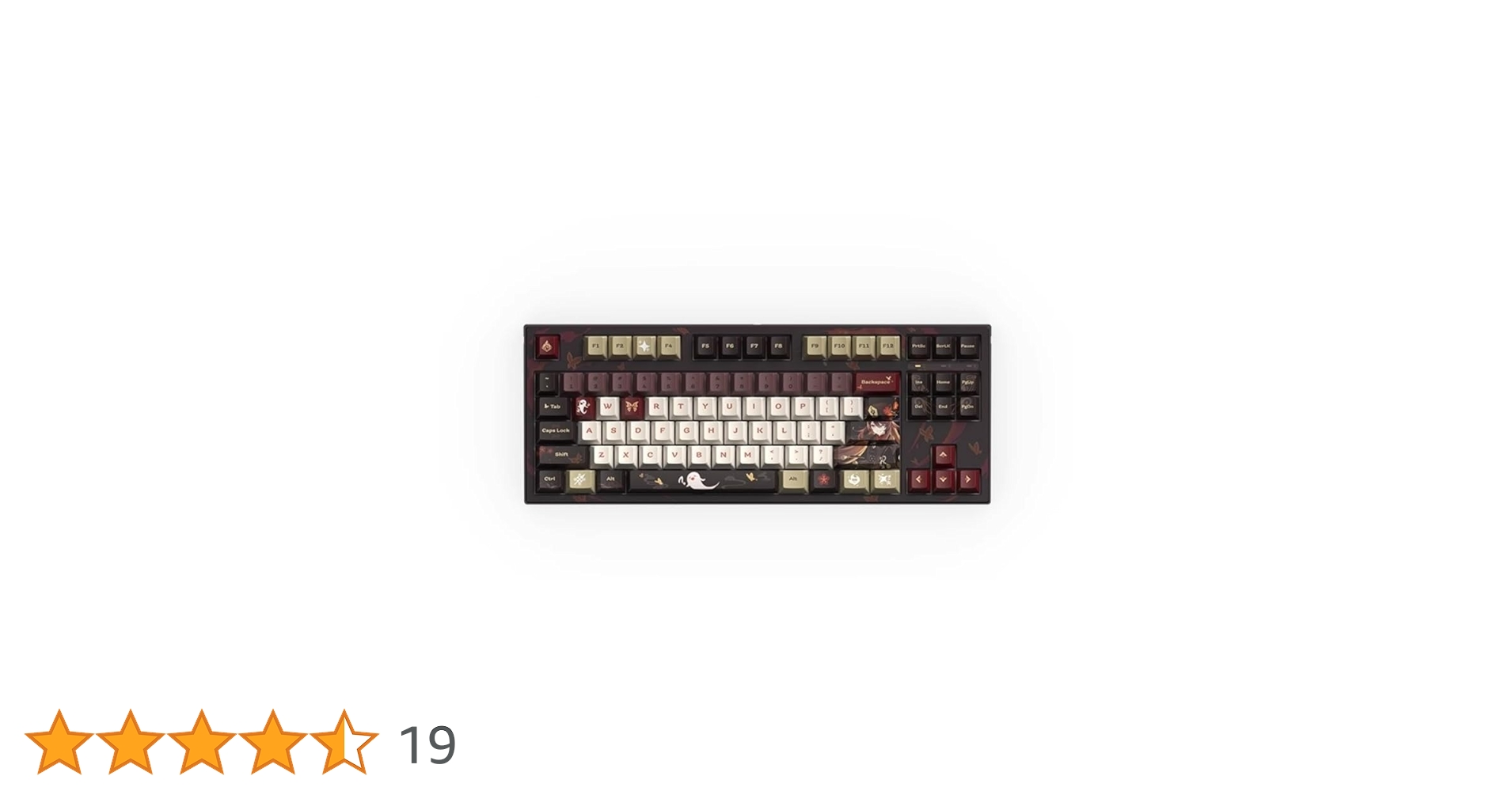 【公式正規品】原神 胡桃 メカニカルキーボード 87キー 赤軸 原神 胡桃・雪晴梅香 87キーメカニカルキーボード｜HAKUTEA