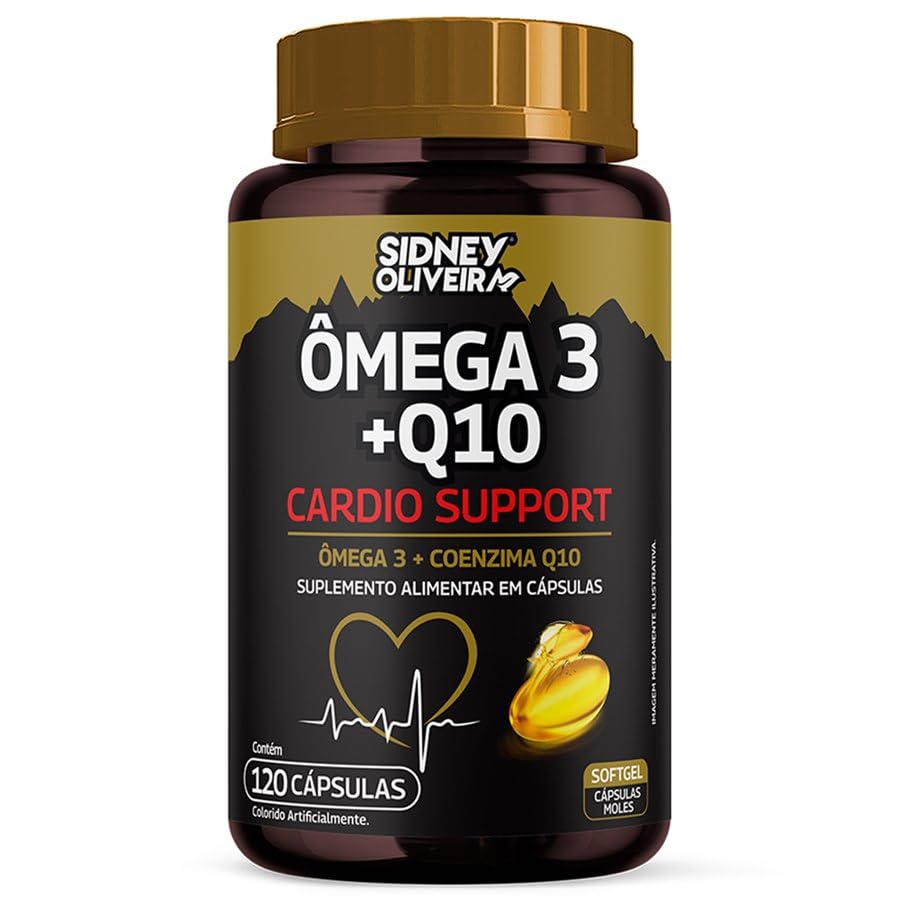 Omega 3 + Q10 120 Capsulas sidney Oliveira