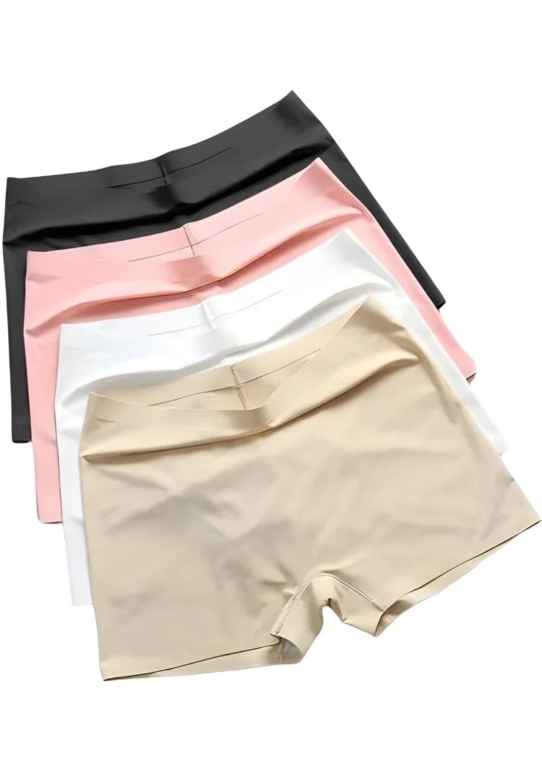 Women's Boyshort High Waist Boxers Seamless Stretchy Full Coverage Underwear for Ladies Pack of Multicolored-image-20