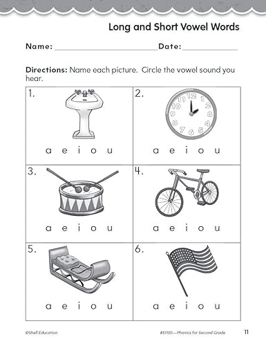 Shell Education 51100 Foundational Skills: Phonics For Second Grade thumb #5