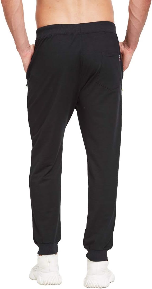 Tansozer Men's Lightweight Joggers Casual Slim Sweatpants Track Pants with Zipper Pockets - Image 4