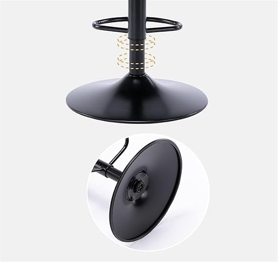 Bar Stools Counter 2 Set Island Height Swivel Adjustable Back Leather