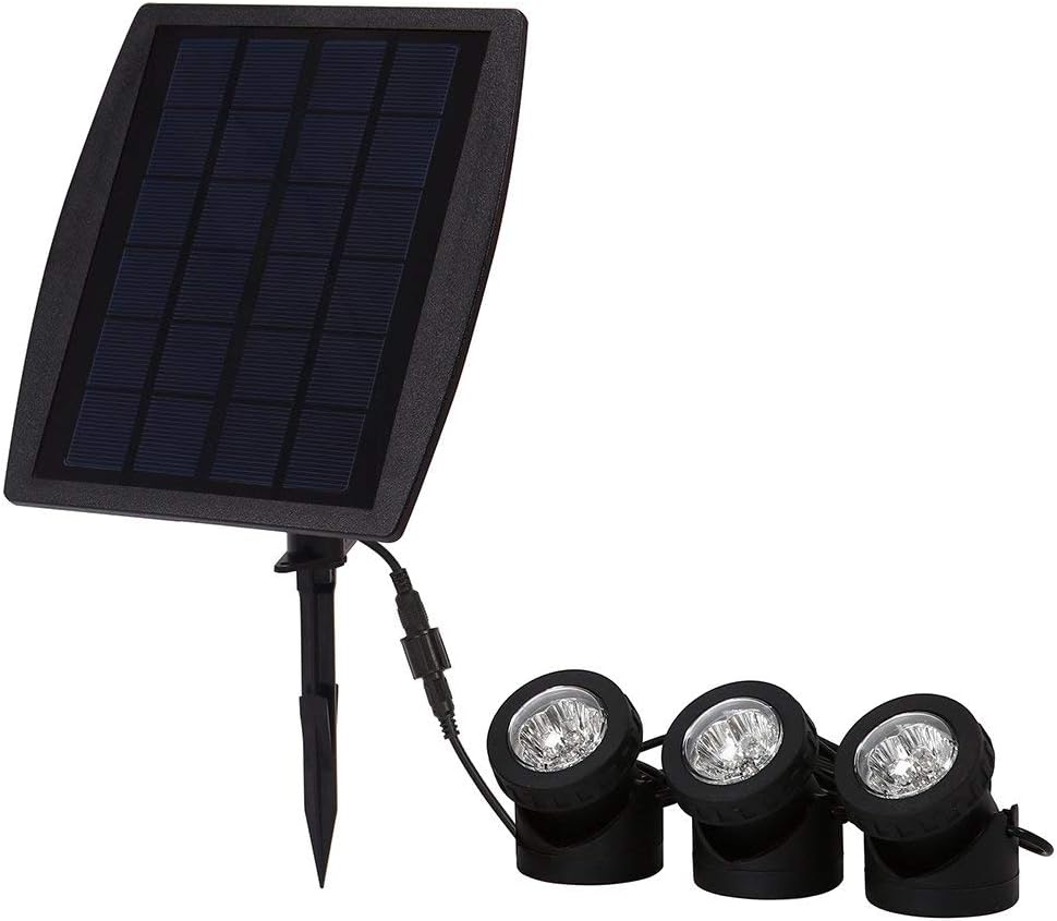 Heyser Submersible Solar Pond Lights, 18 LED RGB Landscape Spotlight Lighting for Outdoor Garden Pool Underwater Decoration