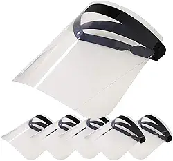 Mascara Protetor Facial Face Shield Ajustável KIT 5 Peças CBRN14033