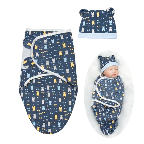 Reborn Baby Doll Blanket Accessories for 17-22 Inch Reborn Dolls Girls/Boys Soft Cotton Blue Bear Blanket 2pcs Toddler Dolls Clothing
