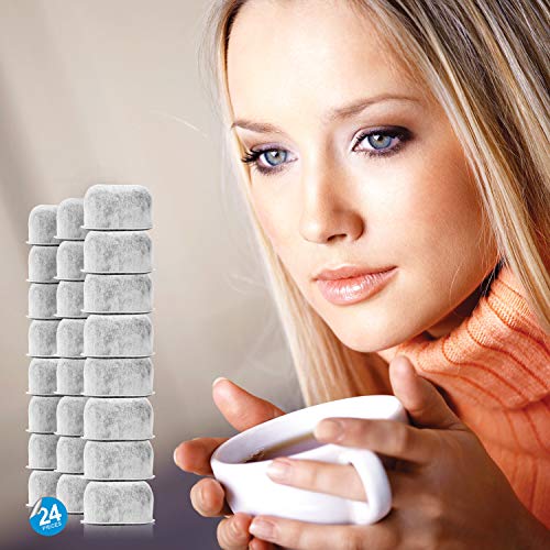 Pack Of 24 Replacement Charcoal Water Filters For Cuisinart Coffee Machines By Housewares Solutions #TOP4