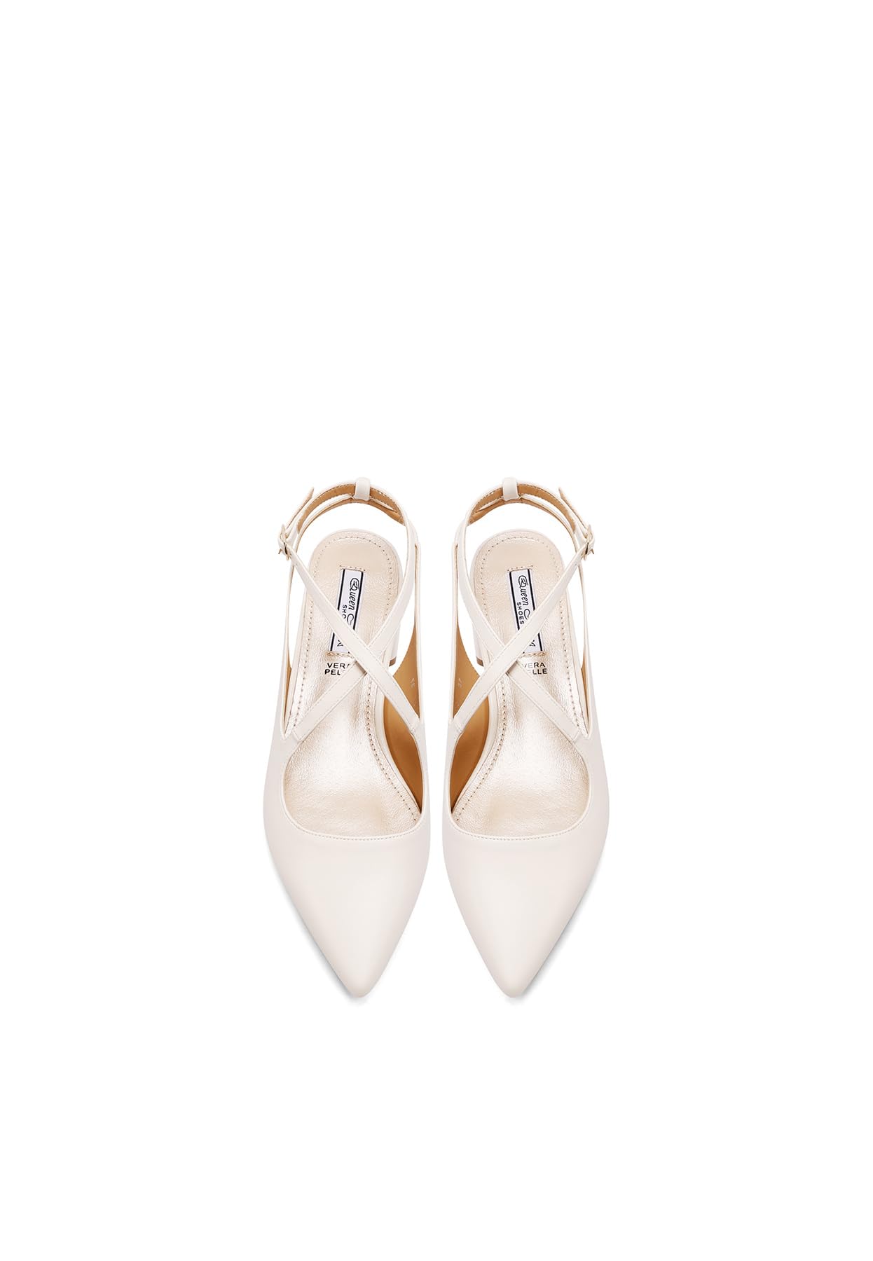 QUEEN HELENA Décolleté a Fascia Incrociata Scarpe Eleganti con Cinturino Donna ZM9907