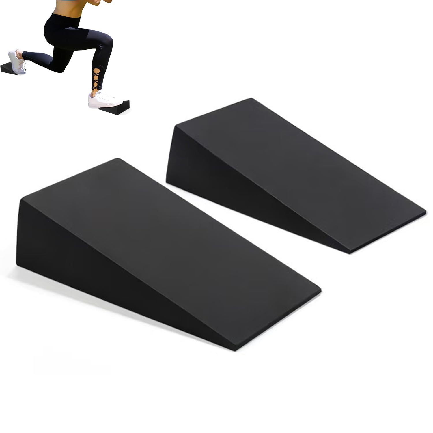 2 Pièces Plan Incliné, Plateforme Etirement Mollets, Planche Inclinée Cheville, pour Les Squats, Les Étirements Des Mollets, La Gymnastique, l'Exercice En Intérieur Et En Extérieur