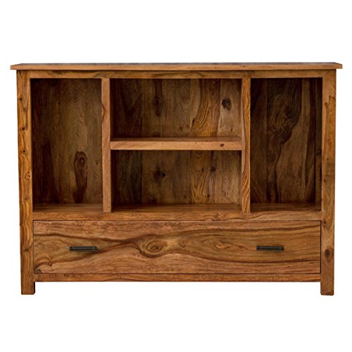 Image of The Attic Colorado Console Table|Console Table for Living Room Foyer|Solid Wood Classy Console Table|Honey Matte Finish