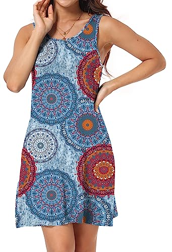 Image of Short /Long Sleeve Women's Cold Shoulder Dress with Pockets Casual Swing T-Shirt Dresses