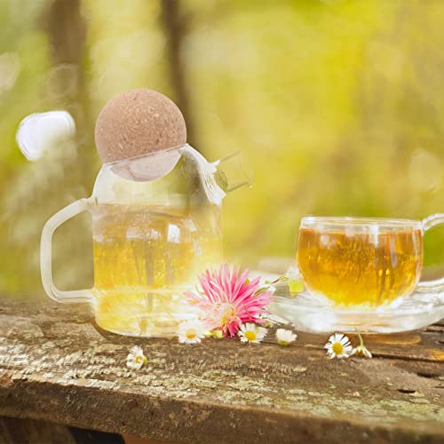 Luxshiny Tetera de Cristal Cabrilla Fría Cabrilla Helada Té de Té de Vidrio Jarra de Café Café de Café Jarra de Agua… - Imagen 6