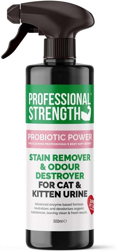 Professional Strength Cat Urine Remover, Cat Deterants for Garden, Cat Urine Enzyme Cleaner, Cat Urine Odour Remover