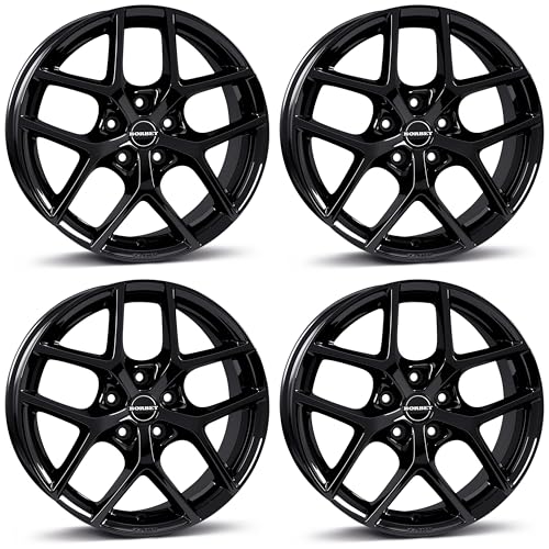 4x Llantas Borbet Y 8x18 ET45 5x108 black glossy