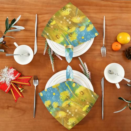 Servilletas de tela con diseño floral pack 6 miniatura 5